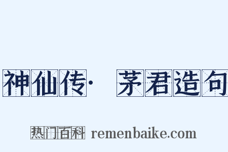 神仙传·茅君造句是什么意思的图片